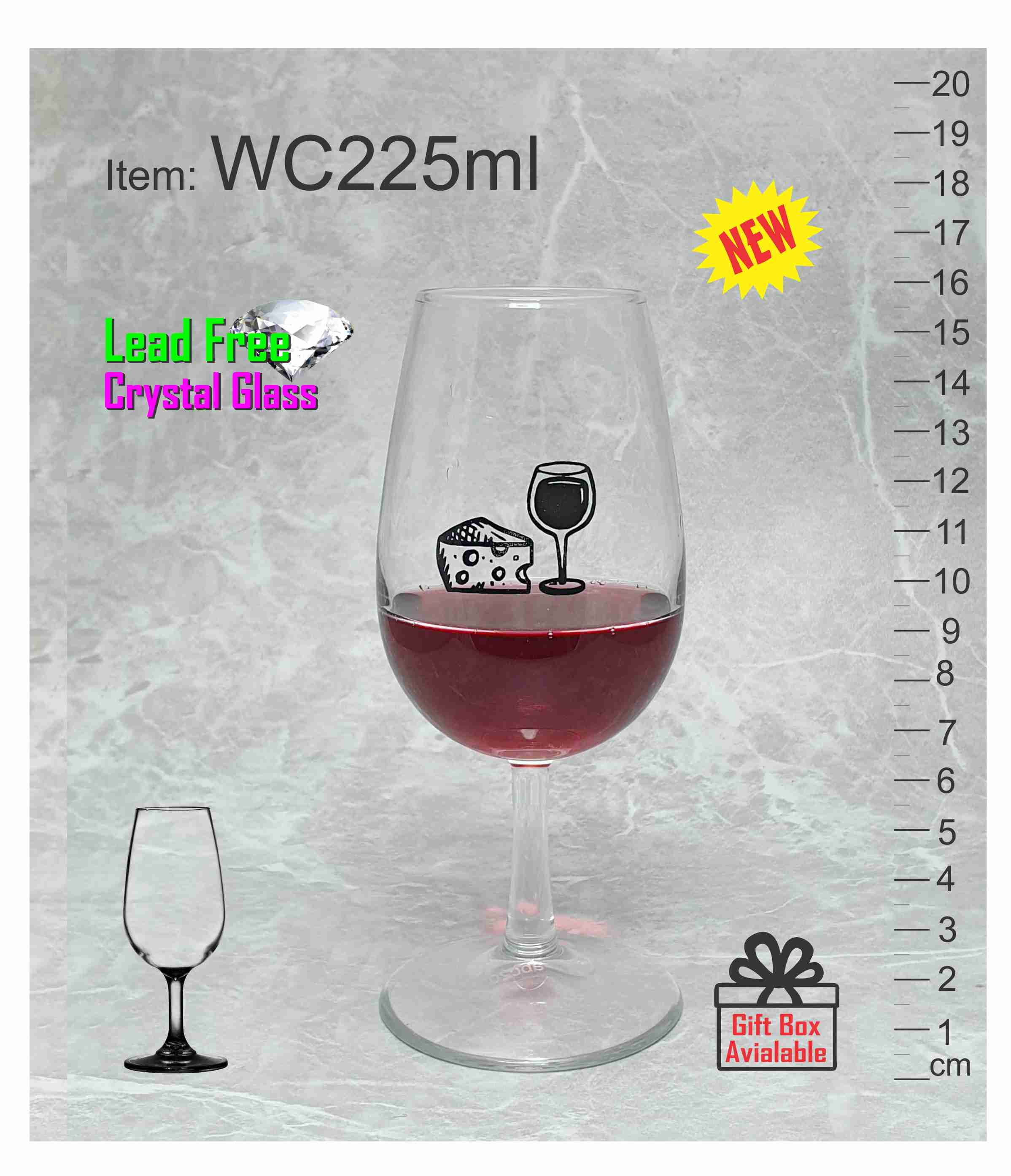 WC225ml-crystal-black-logo-printed-red-wine-low-cost-taster-cup-universal-glass-event-festival-Australia-abc2000 black logo wine drinking drink water cup glass event festival